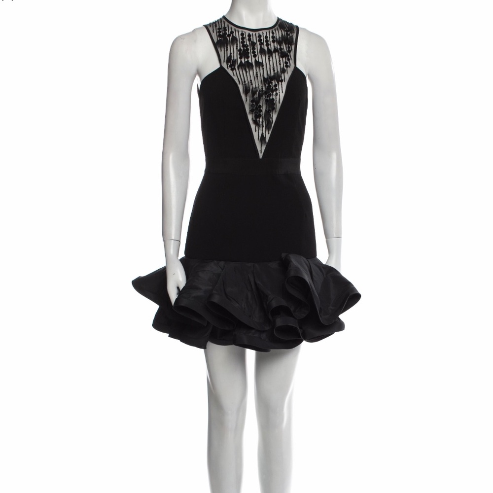 Elisabetta Franchi Black Mini Dress